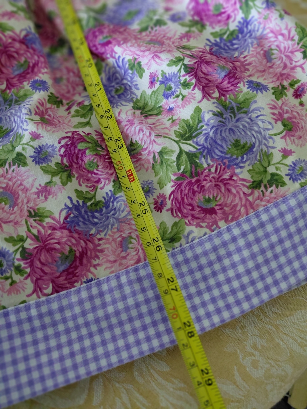 Vintage Girls Floral Dress Size 6 | Pink Purple Cottagecore Tie Back - Picture 13 of 15